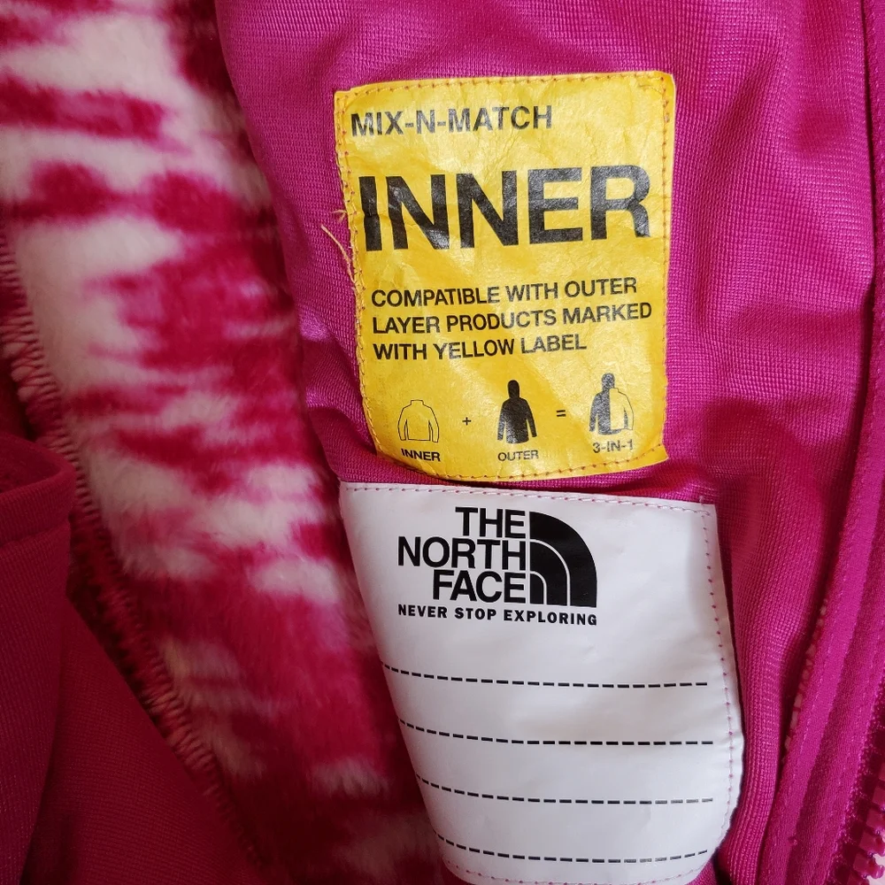 Girls the north face osilita full zip jacket pink outdoors Activewear Cozy Ski